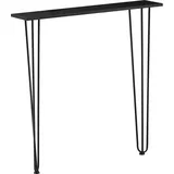 [en.casa] Kokemäki Konsolentisch 82x80x18 cm schwarz