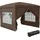 Outsunny Faltpavillon 3 x 3 m inkl. 4 Seitenteile Braun