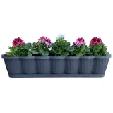 Buri Blumenkasten 80 x 20 x 16,5 cm Anthrazit