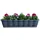 Buri Blumenkasten 80 x 20 x 16,5 cm Anthrazit