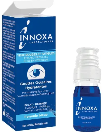 Innoxa Feuchtigkeitsspendende Augentropfen Blaue Formel Tropfflasche 10ml