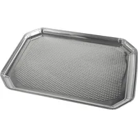 Papstar Einweg-Servierplatten Aluminium 26,0 x 3,5 cm 5 St. Silber