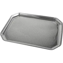 Papstar Einweg-Servierplatten Aluminium 26,0 x 3,5 cm 5 St. Silber