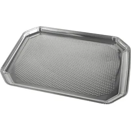 Papstar Einweg-Servierplatten Aluminium 26,0 x 3,5 cm 5 St. Silber