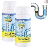 2 Stück Value Pack Rohrreiniger,Value Pack Abflussreiniger,Sink Und Drain Cleaner, Abfluss Reiniger, Rohrreiniger Drain Cleaner Für Badewanne Toiletten Waschbecken