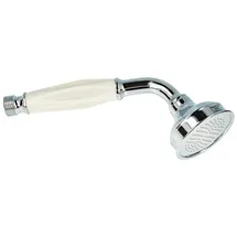 tecuro - Nostalgie - Handbrause Ø 65 Mm, 1-strahlig, Verchromte Metallausführung