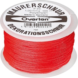 Overmann Maurerschnur PE 1,0mm 100m rot