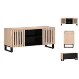 vidaXL TV-Schrank Weiß 105x34x46 cm Massivholz Mango