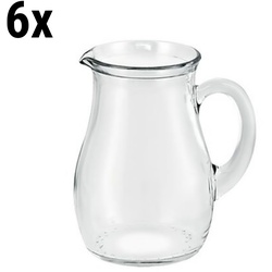 (6 Stück) Glas Krug/ Karaffe - RIAD - 1 l - mit Henkel