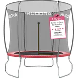 Hudora Fantastic 250V 200 cm inkl. Sicherheitsnetz rot