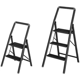 Wenko Alu-Klapptrittleiter Compact Klappleiter 3 Stufen