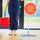 BestLivings Wischmopp mit Aluminiumstiel ausziehbar 80–130 cm Blau