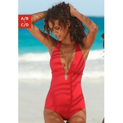 Badeanzug S.OLIVER "Tonia" Gr. 36, Cup C/D, rot Damen Badeanzüge Badeanzug Ocean Blue Bestseller