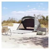 vidaXL Strandzelt 2 Personen Grau Wasserdicht