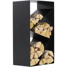 Magnus Brennholzregal Metall 45 x 30 x 80 cm Schwarz