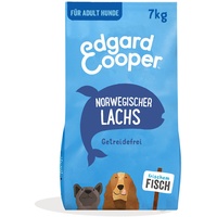 Edgard & Cooper Hundefutter Trocken Getreidefrei Hypoallergenes Hundefutter Hund Erwachsene Adult Natürliche 7kg Lachs mit viel frisches Fleisch, Schmackhafte und ausgewogene nahrung, Mono-Protein