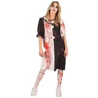 thetru Clown-Kostüm Horrorclown Kostüm für Damen, Hilfreicher Overall, wenn Du pantomimisch Blut darstellen willst rot XS-S