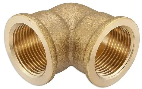 Messing Gewindefitting-Winkel 90° - 1 1/4'' IG x 1 1/4'' IG
