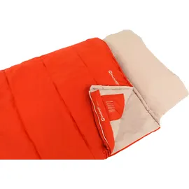 Outwell Contour Lux Deckenschlafsack, 220x85cm, Reißverschluss links, rot