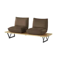 KOINOR Kufenbank  Leder Schwof ¦ braun ¦ Maße (cm): B: 190 H: 88 T: 70.0