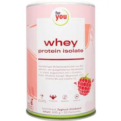 for you whey protein isolate Joghurt-Himbeere 600 g Pulver