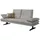 W.Schillig Couch Flachgewebe 2-Sitzer Grau