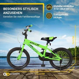 ACTIONBIKES MOTORS Actionbike 16 Zoll grün