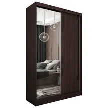 masseno Schwebetürenschrank PATRIZIA 120 x 216 x 61 cm Wenge/rot