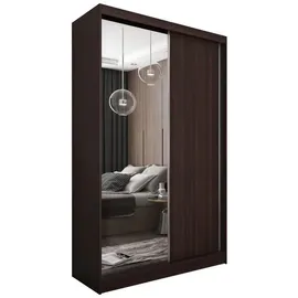 masseno Schwebetürenschrank PATRIZIA 120 x 216 x 61 cm Wenge/rot