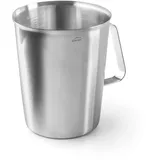 Lacor - 62742 - Messbecher, Flüssigkeitsmessgerät, Edelstahl, BPA-frei, 15 cm, 2 l