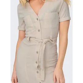 Only Kleid Shirtkleid Beige M