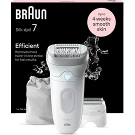 Braun Silk-épil 7 7-041 Epilierer Weiß/Silber