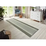 HANSE HOME Teppich Band 80x450cm – Teppichläufer Weicher Kurzflor Teppich Modernes Design Läufer für Flur, Schlafzimmer, Kinderzimmer, Badezimmer, Wohnzimmer, Küche Dekoläufer – Grün