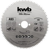 KWB Kreissägeblatt 250 x 30 mm, Made in Germany,