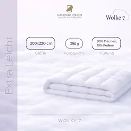 HANSKRUCHEN Hanskruchen, Wolke 7 (420 g, Daune, 200 x 220 cm