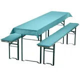 nyvi Bierbankauflagen Set 240 x 90 cm aqua 3-tlg.