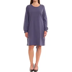 sheego Damen Shirt-Kleid mit individuell einstellbarer Raffung Party-Kleid Große Größen 47141556 Blau - 40