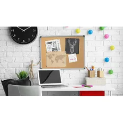 ALLboards Pinnwand mit Alurahmen 300x120cm