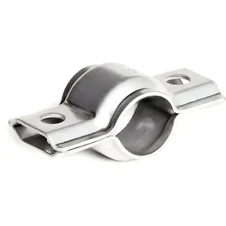 Zweiteilige Edelstahl Rohrschelle Typ 3540 V2A profiliert  / (Klemmbereich) 109 - 114 mm