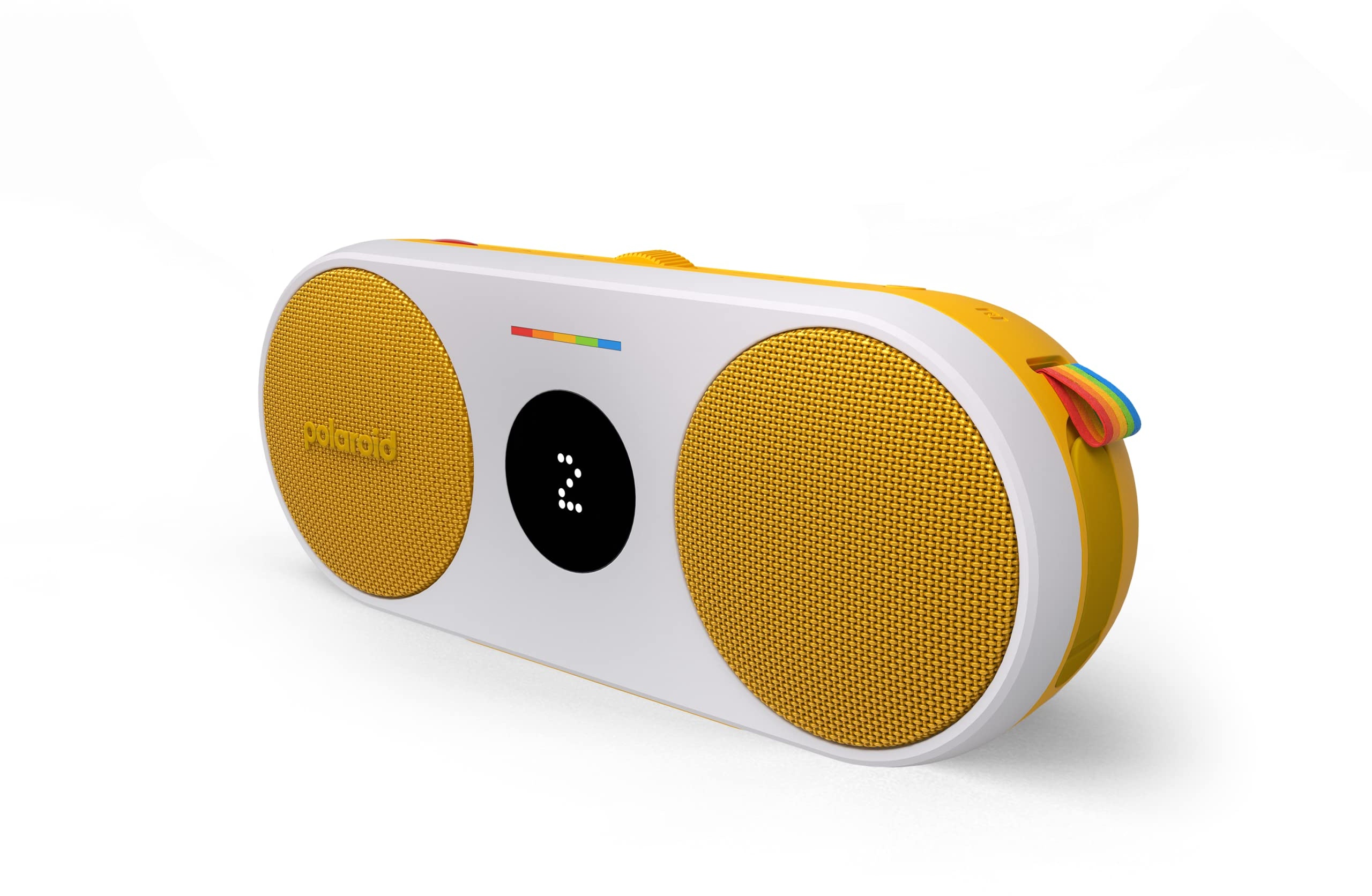 Polaroid P2 - Powerful Portable Wireless Bluetooth Speaker Rechargeable with Dual Stereo Pairing - Yellow and White