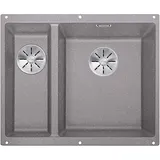 rechts alumetallic + Handbetätigung + InFino