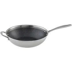Wokpfanne Silver Line Edelstahlfarben