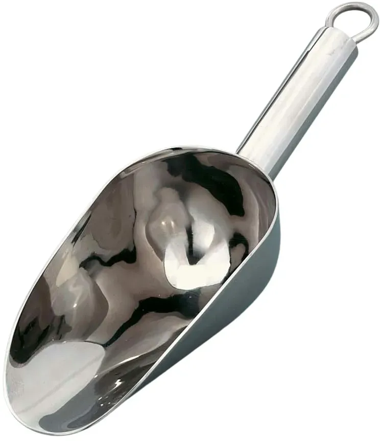 Mehlschaufel aus Edelstahl, 20 cm