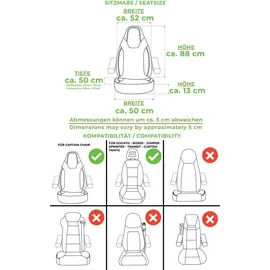BREMER SITZBEZÜGE Wohnmobil SITZBEZÜGE für Dethleffs Globetrotter XXL PLKT212