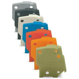 WAGO 257-200 Abschlussplatte Dunkelgrau 100 St.