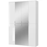 inn.furn Kleiderschrank SystemX 122 x 193 x 34 cm Weiß