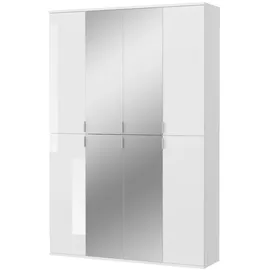 inn.furn Kleiderschrank SystemX 122 x 193 x 34 cm Weiß