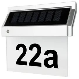 ChiliTec Hausnummernleuchte mit LED 18x16x5cm Silber