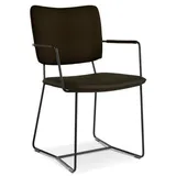 bert plantagie Stuhl Kiko K21 Leder Braun Schoko