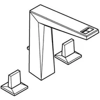 Grohe Allure Brilliant 3-Loch Waschtischbatterie Hard Graphite